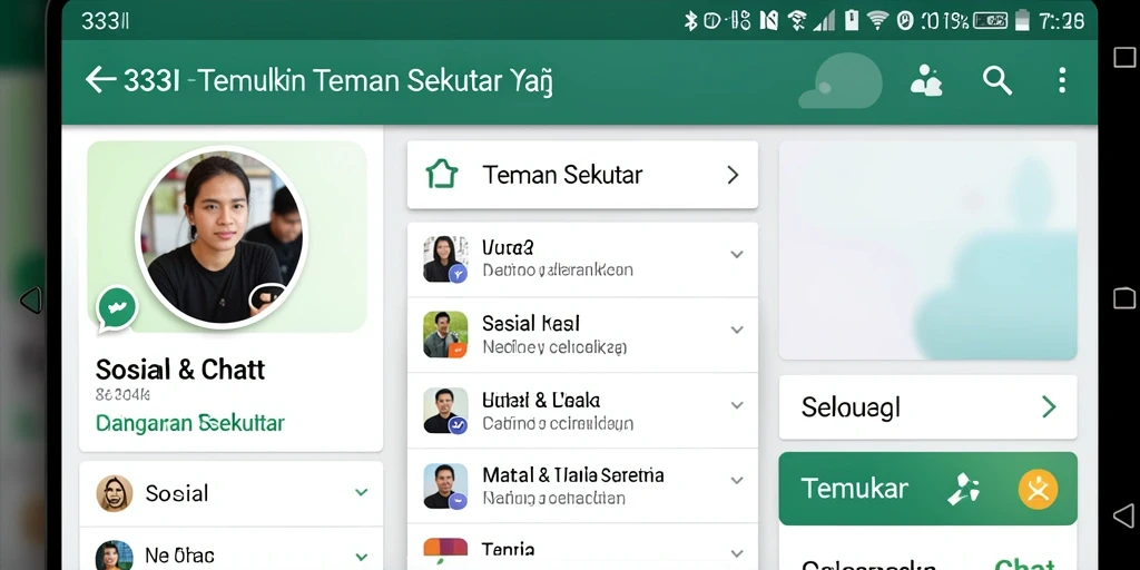 Tampilan antarmuka aplikasi 333I yang modern dan menarik.
