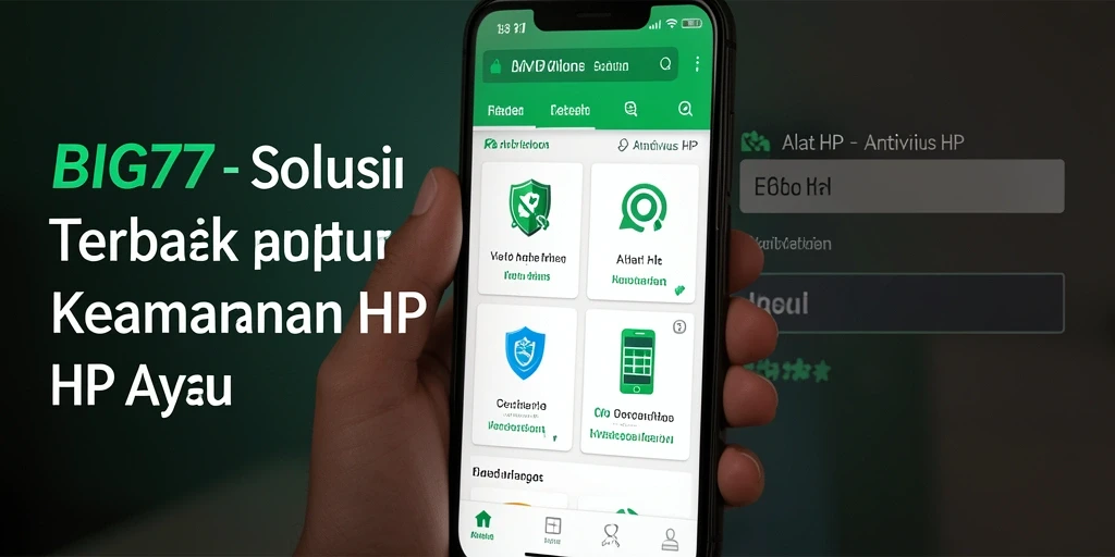 Antarmuka pengguna aplikasi BIG77 yang sederhana dan efisien.