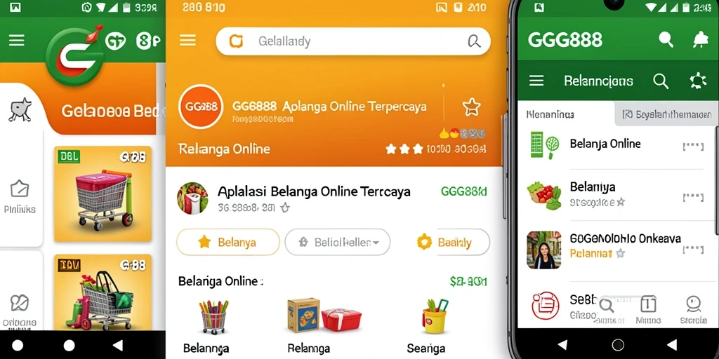 Antarmuka GGG888 yang menarik dan fungsi belanja yang sederhana.