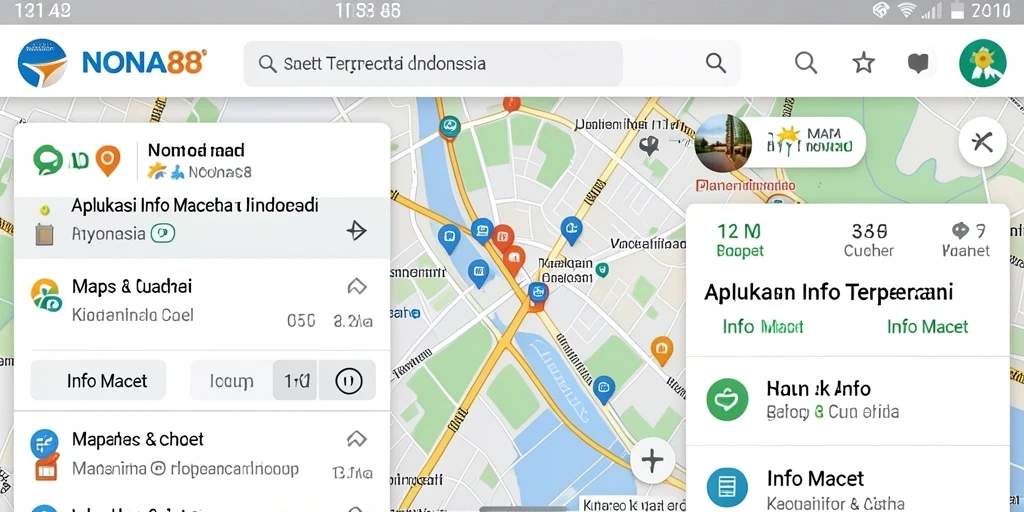 Tampilan antarmuka NONA88 dengan informasi kemacetan yang jelas.